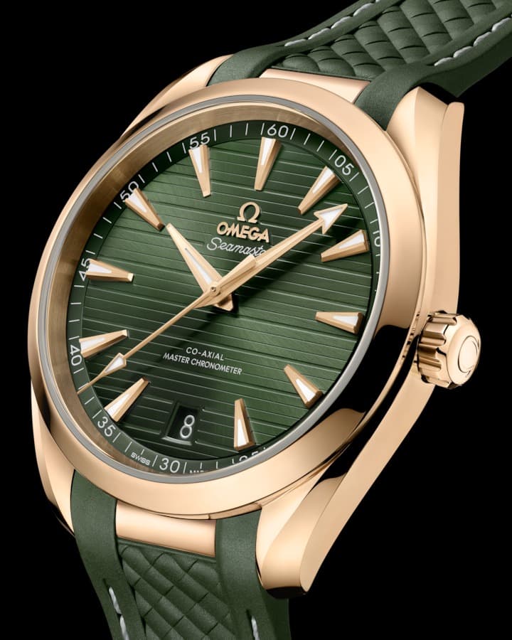 Omega Seamaster Aqua Terra 150M 41mm – Moonshine™ Gold on Rubber Strap