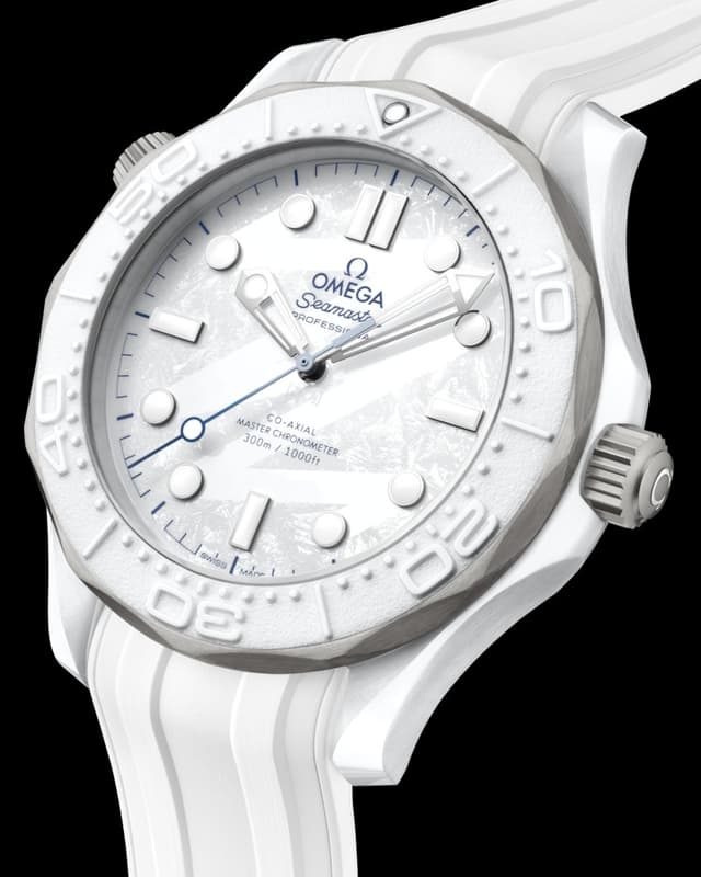 Omega Seamaster Diver 300M 43.5mm White Ceramic Front View