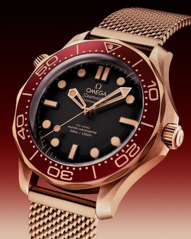 Omega Seamaster Diver 300M 42mm Bronze Gold Side View