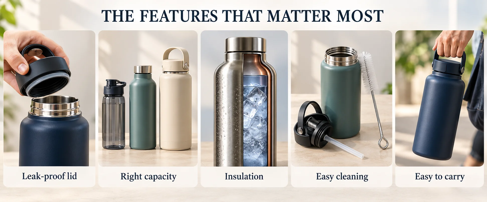 Features That Matter Most in water bottles