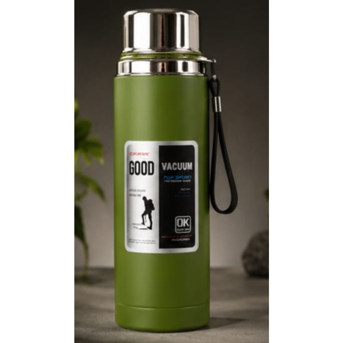 Premium 1000ml Stainless Steel Water Bottle – Leakproof Insulated Water Flask (Random Color)