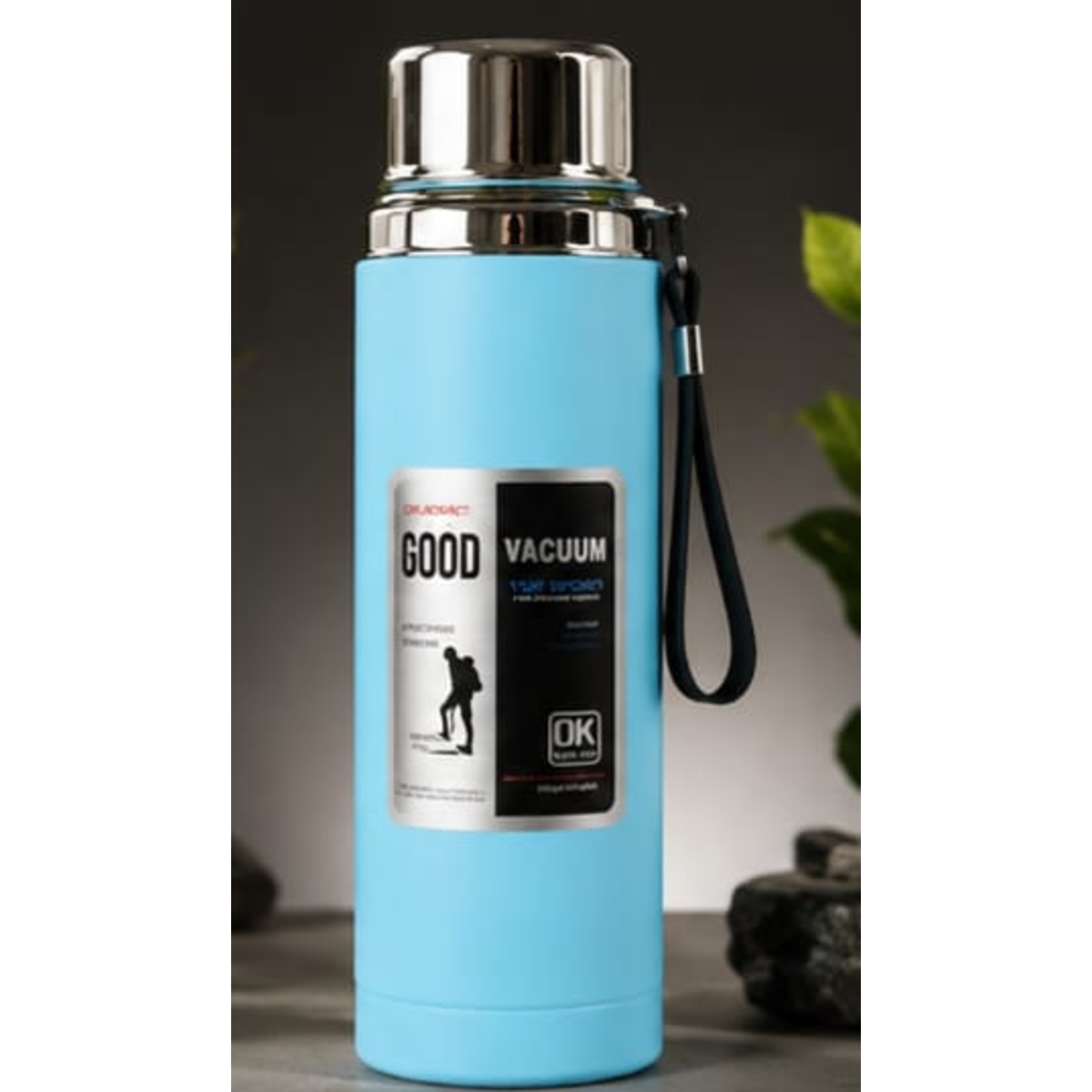 Premium 1000ml Stainless Steel Water Bottle – Leakproof Insulated Water Flask (Random Color)