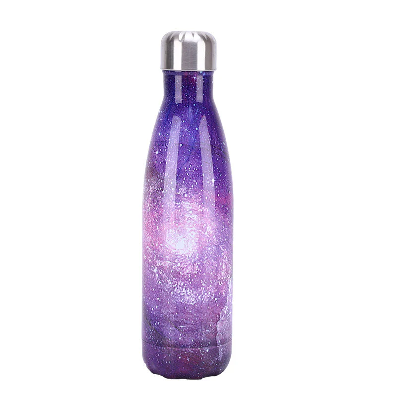 premium pink gradient thermal bottle double wall insulated steel bottle